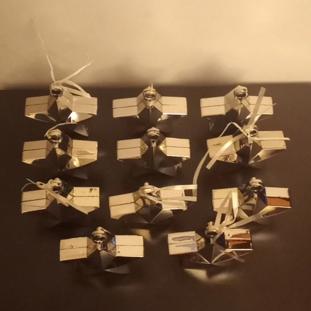 Silver Star Balloon Weights Party Supplies Bundle of 11